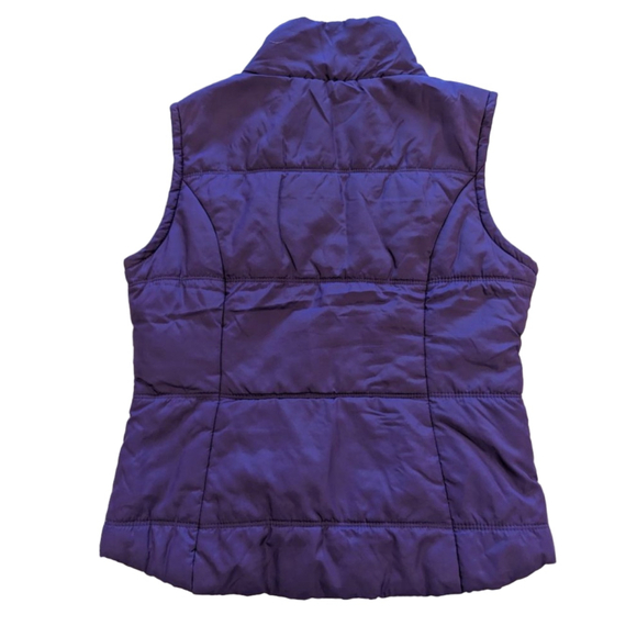 Women's Aeropostale Purple Teal Puffer Vest S - Picture 2 of 8